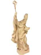 Holzskulptur des Heiligen Cletus - mit Ölfarben lasiert