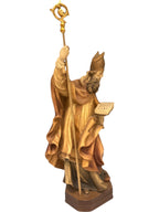 Holzskulptur des heiligen Domitian - mit Ölfarben lasiert