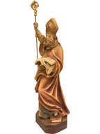 Holzskulptur des heiligen Domitian - mit Ölfarben lasiert