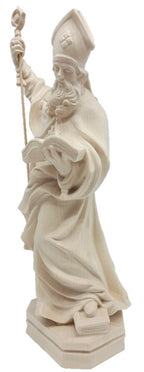 Statue de saint Grégoire de Nysse en bois d’érable | Val Gardena