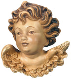 Tête d'ange en bois vers la droite
