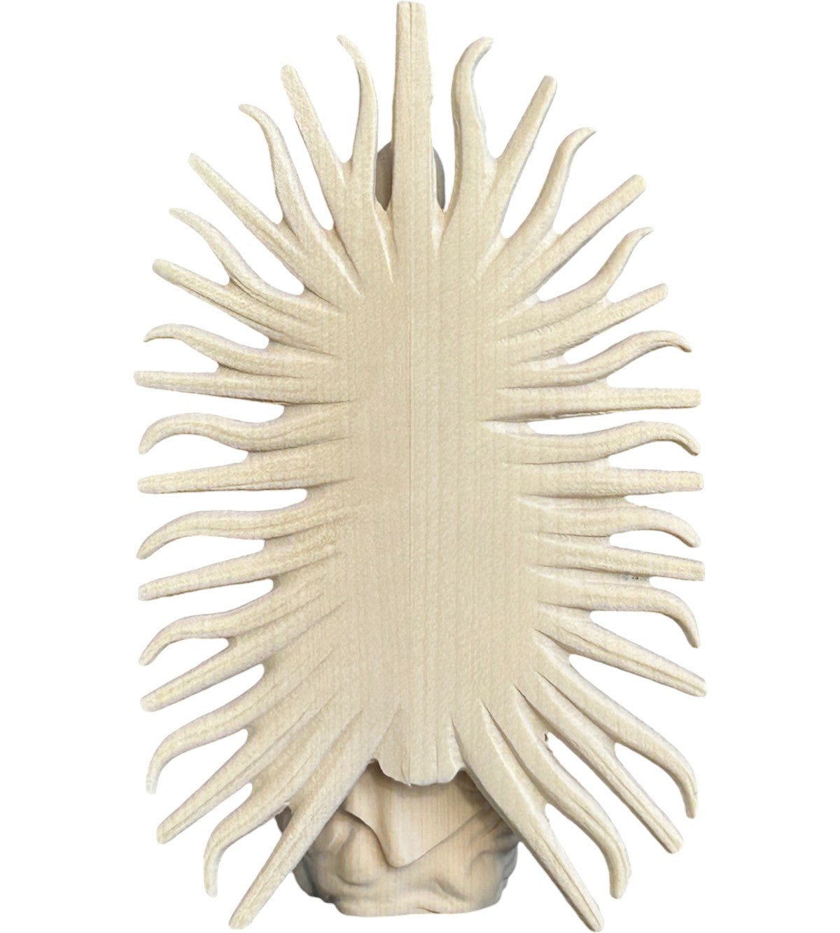 Madonna von Guadalupe aus Holz - mit Ölfarben lasiert