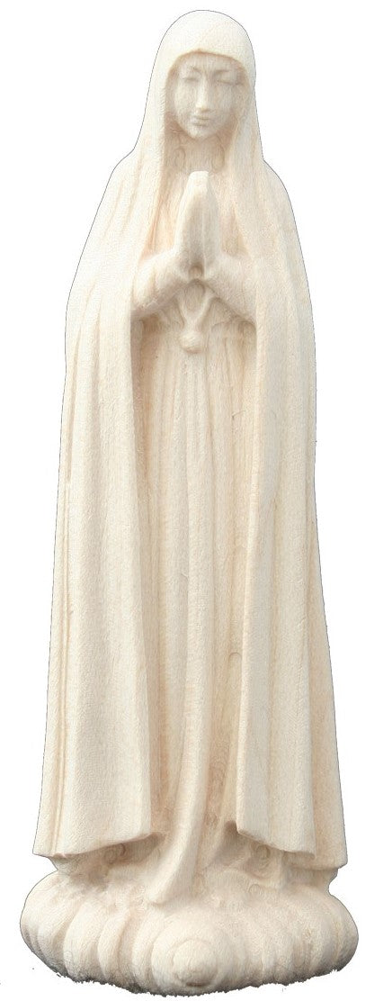Madonna von Fatima in Holz - mit Ölfarben lasiert