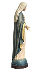 Scultura Sacro Cuore di Maria in legno