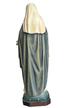 Scultura Sacro Cuore di Maria in legno