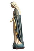 Scultura Sacro Cuore di Maria in legno