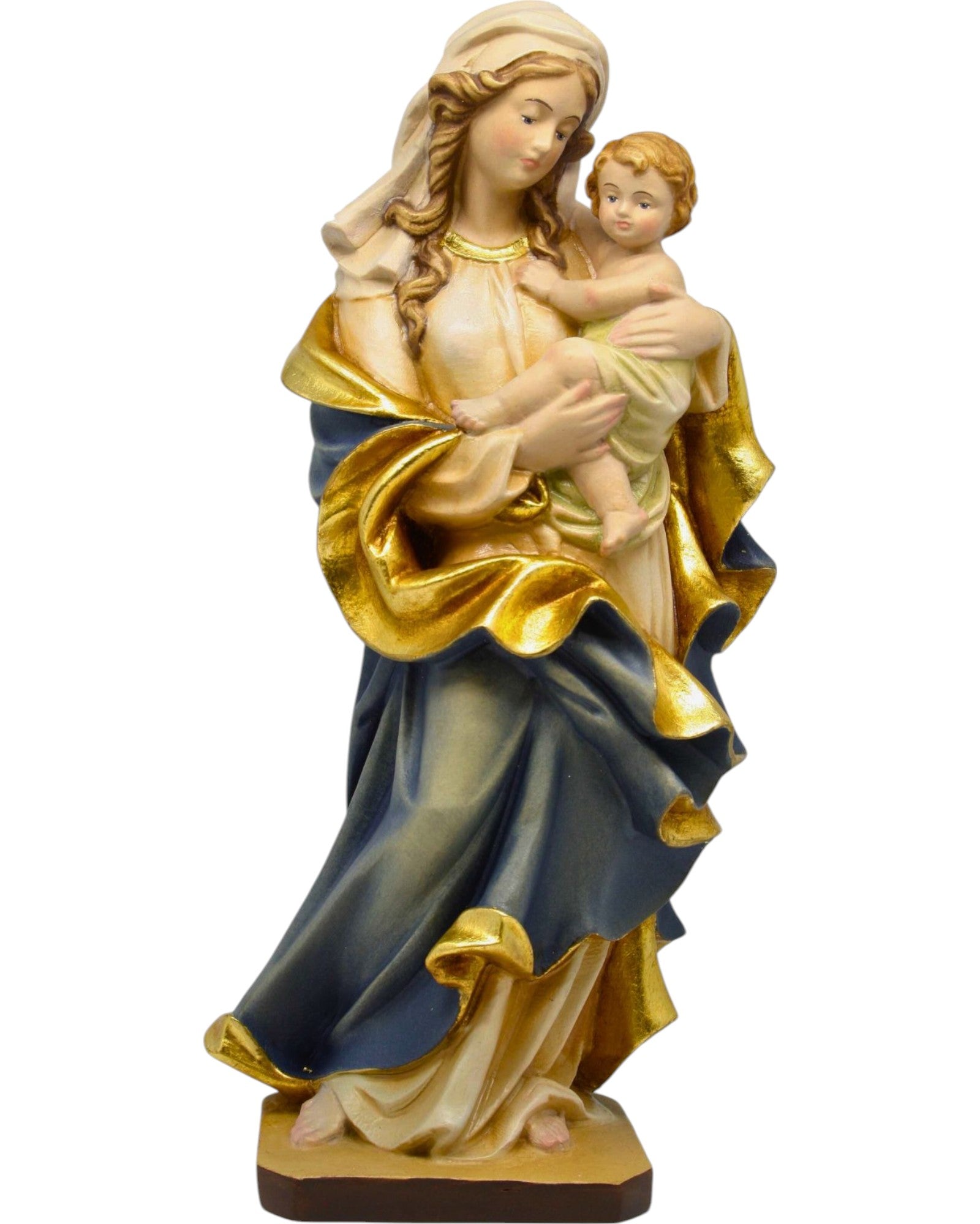 Madonna vom Herzen mit Kind - mit Ölfarben lasiert