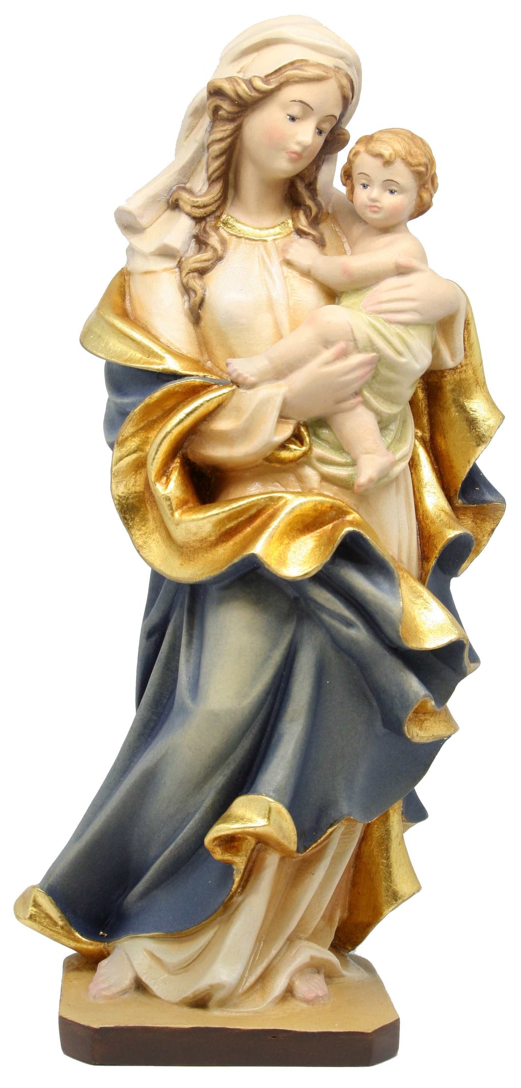 Vierge à l'enfant en fibre de verre