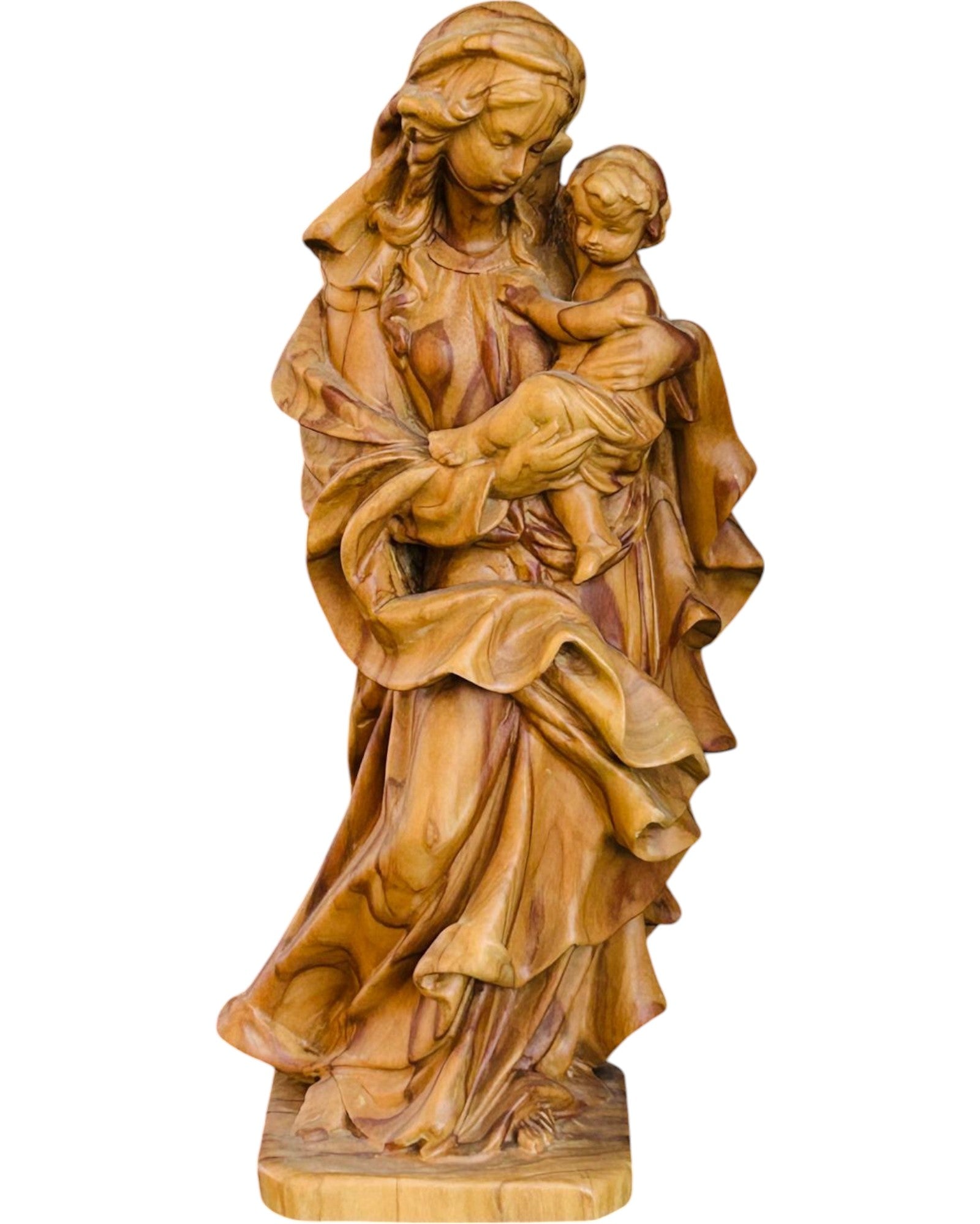 Madonna vom Herzen mit Kind - mit Ölfarben lasiert