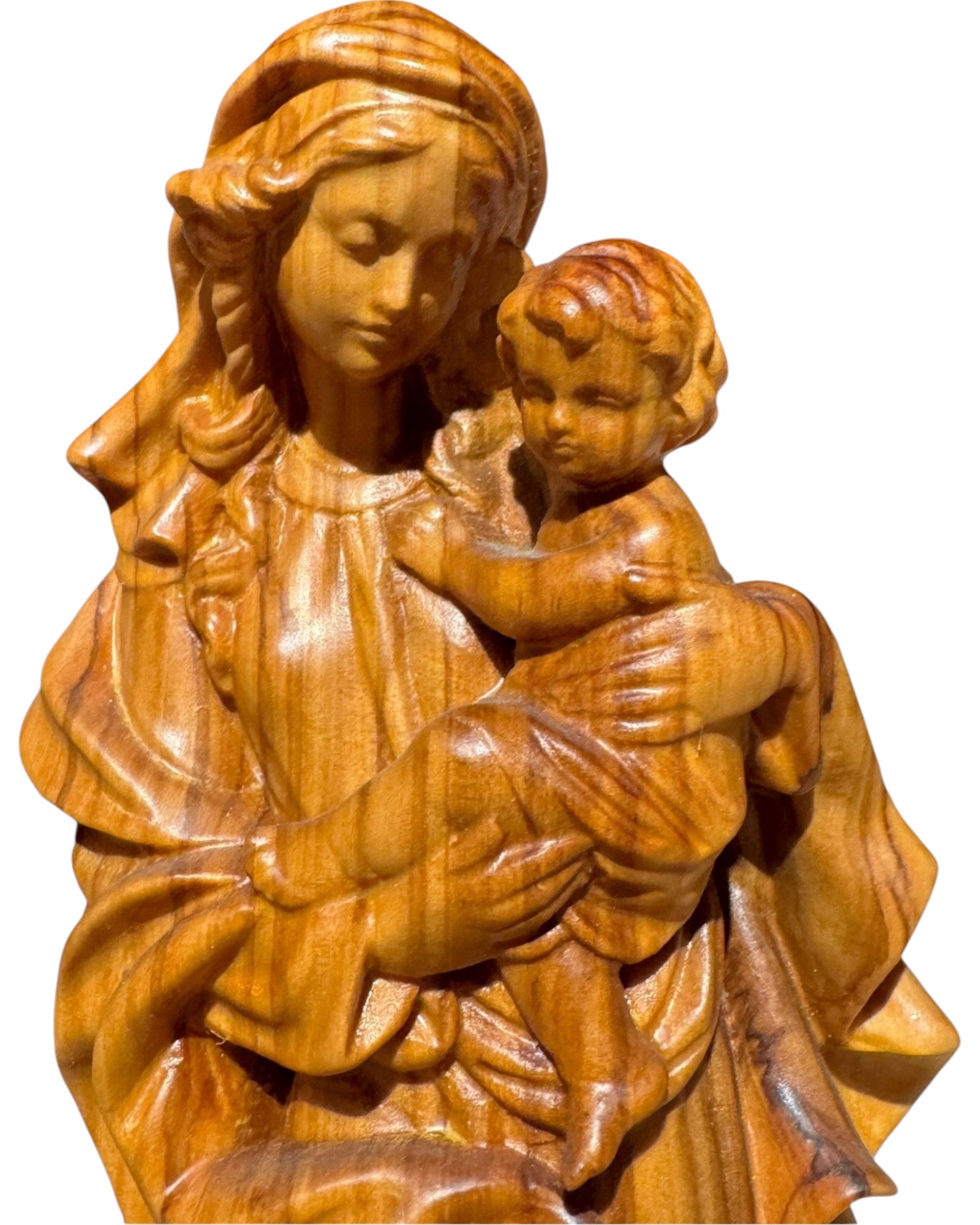 Madonna vom Herzen mit Kind - mit Ölfarben lasiert