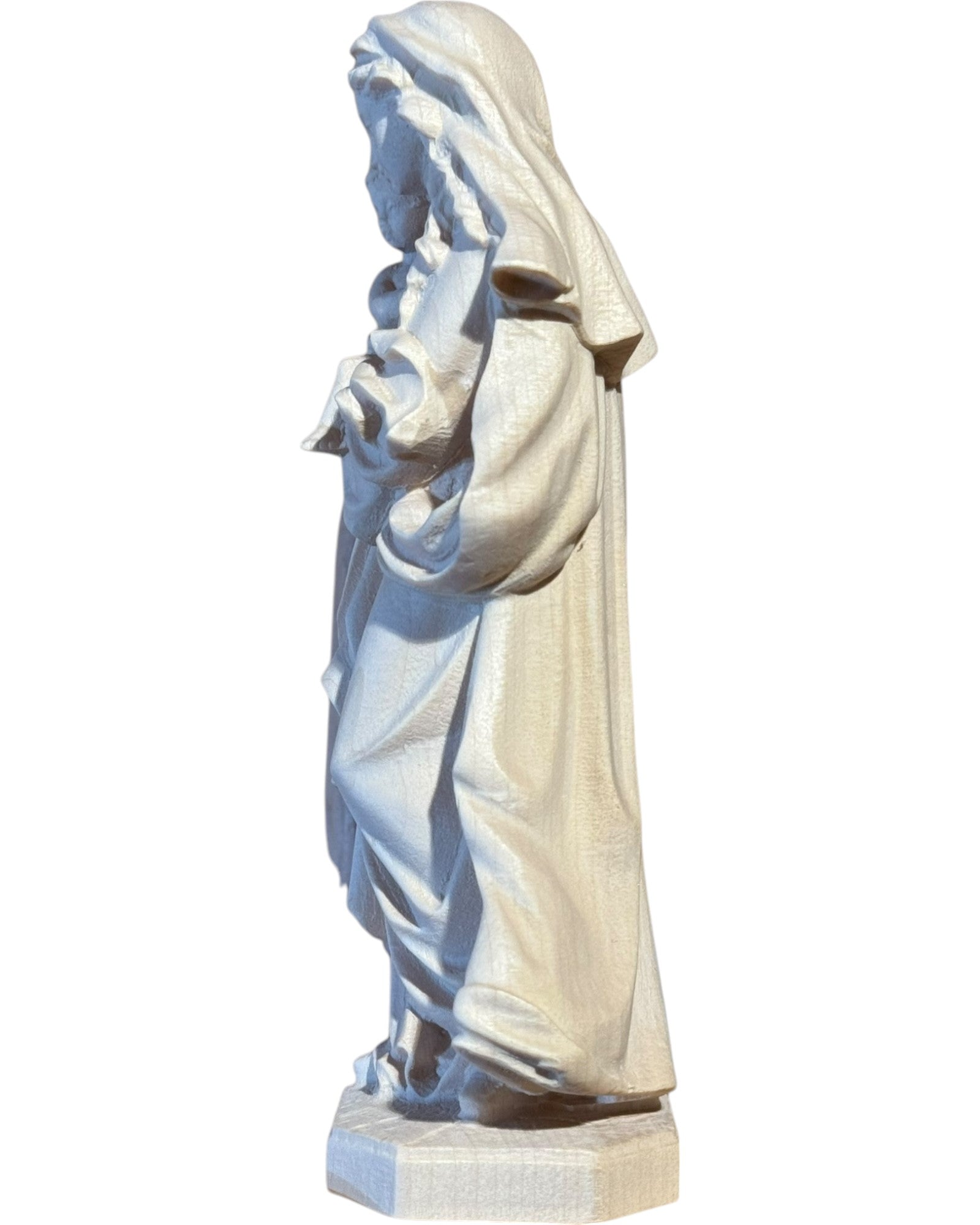 Mutter der Ehrfurcht geschnitzte Holzstatue - mit Ölfarben lasiert