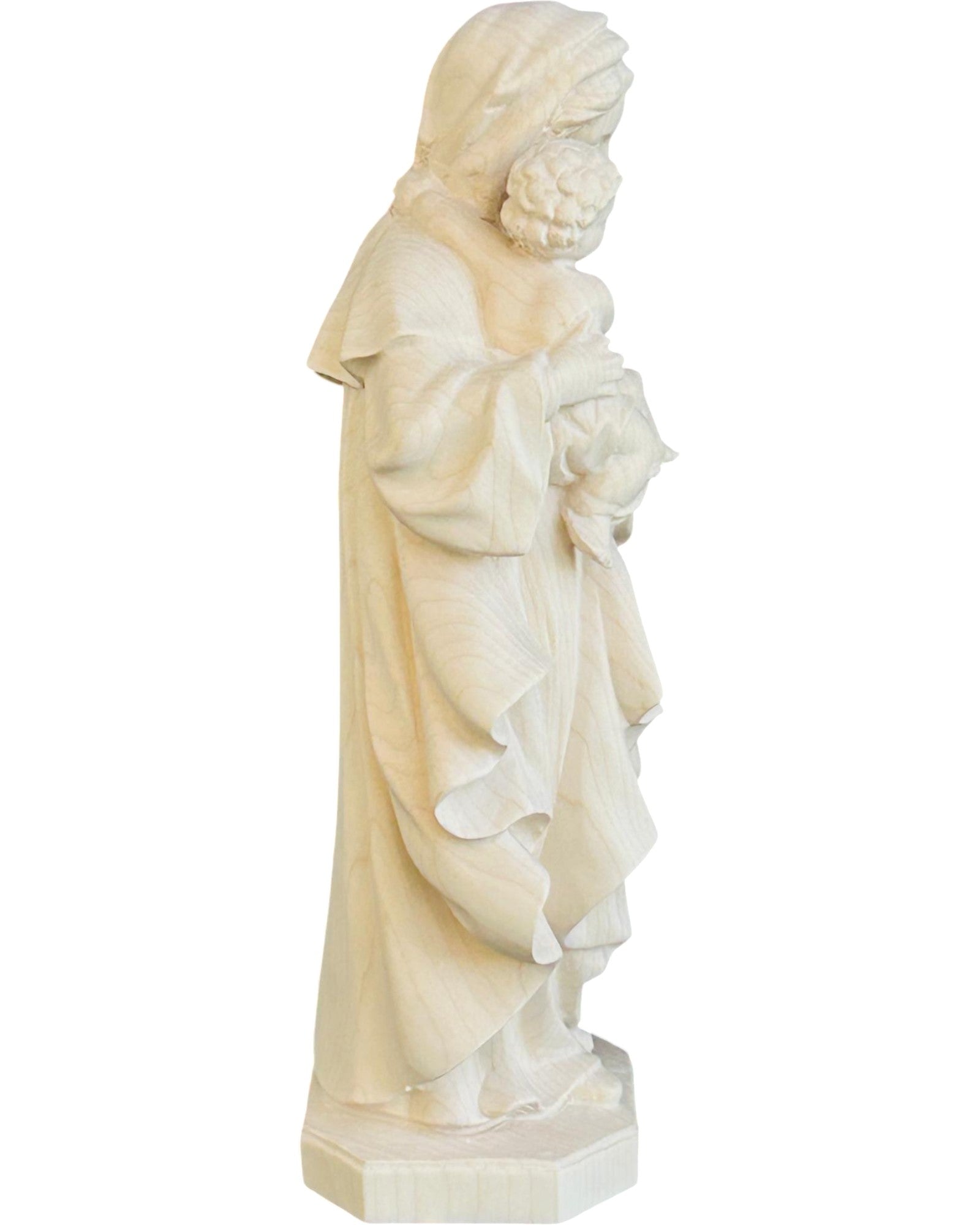 Mutter der Ehrfurcht geschnitzte Holzstatue - mit Ölfarben lasiert