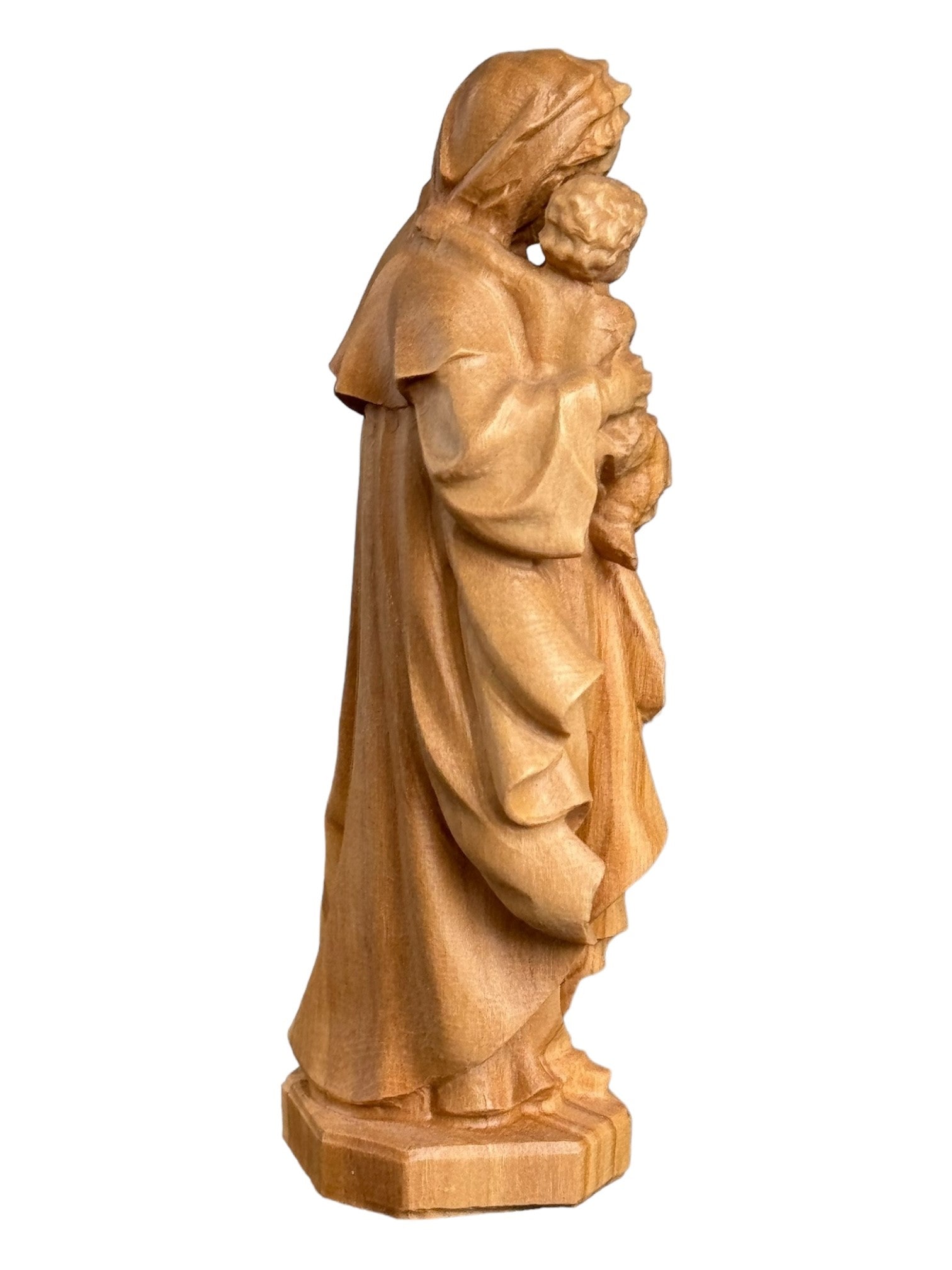 Mutter der Ehrfurcht geschnitzte Holzstatue - mit Ölfarben lasiert