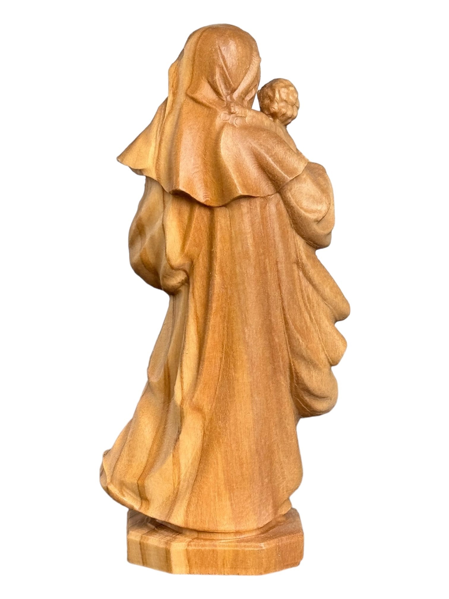 Mutter der Ehrfurcht geschnitzte Holzstatue - mit Ölfarben lasiert