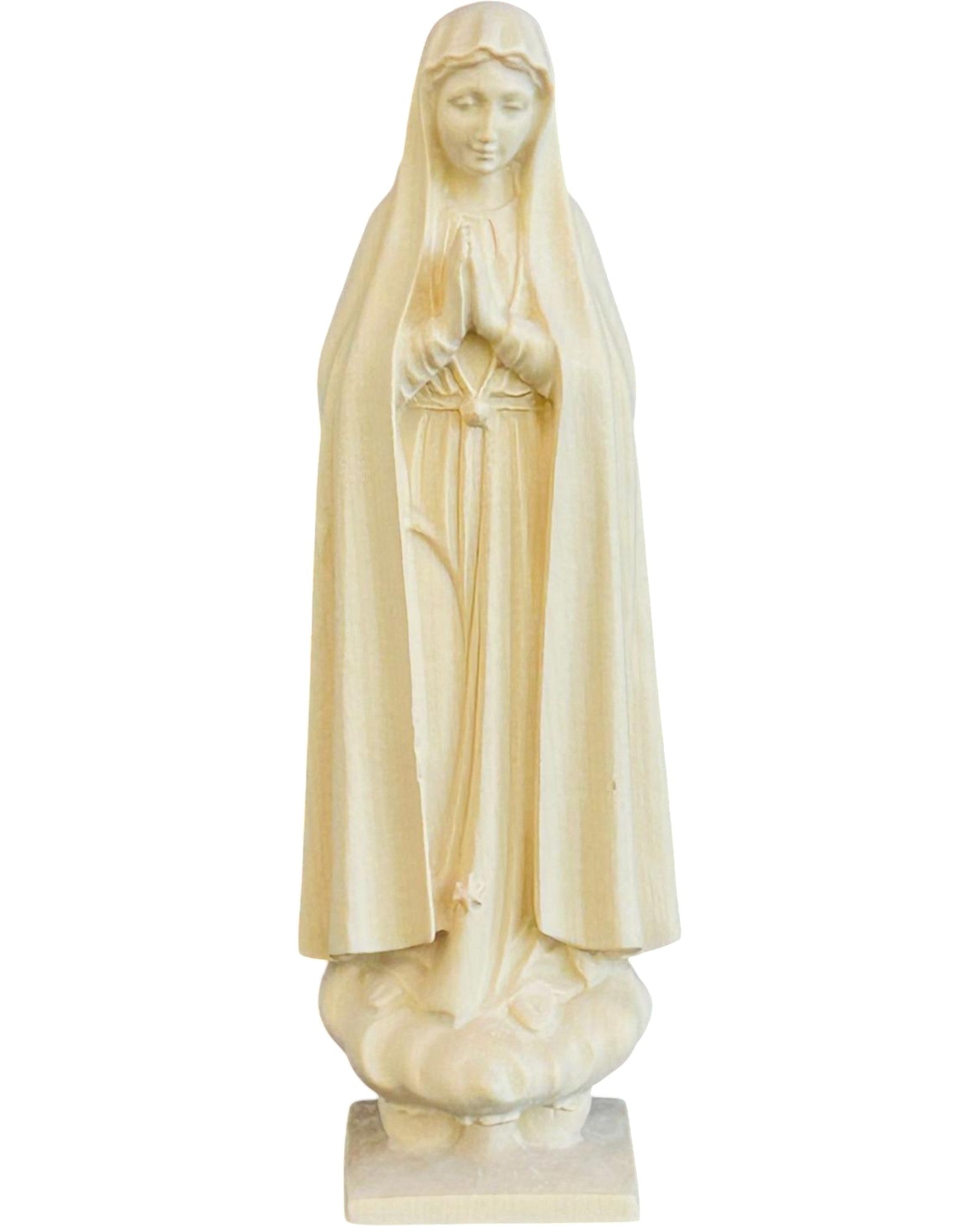 Madonna von Fatima aus Holz Handgeschnitzt - mit Ölfarben lasiert