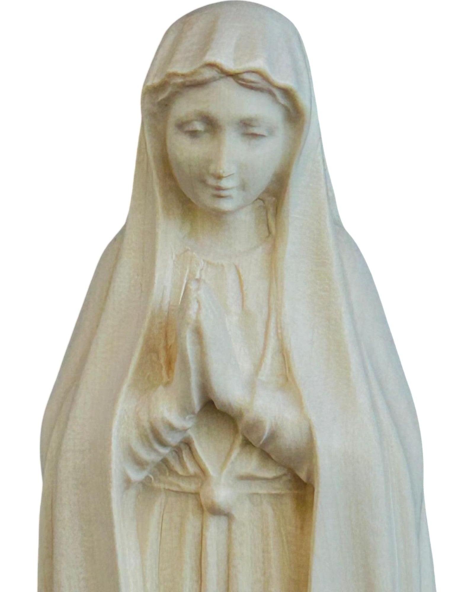 Madonna von Fatima aus Holz Handgeschnitzt - mit Ölfarben lasiert