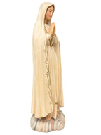 Madonna di Fatima pellegrina statua in legno