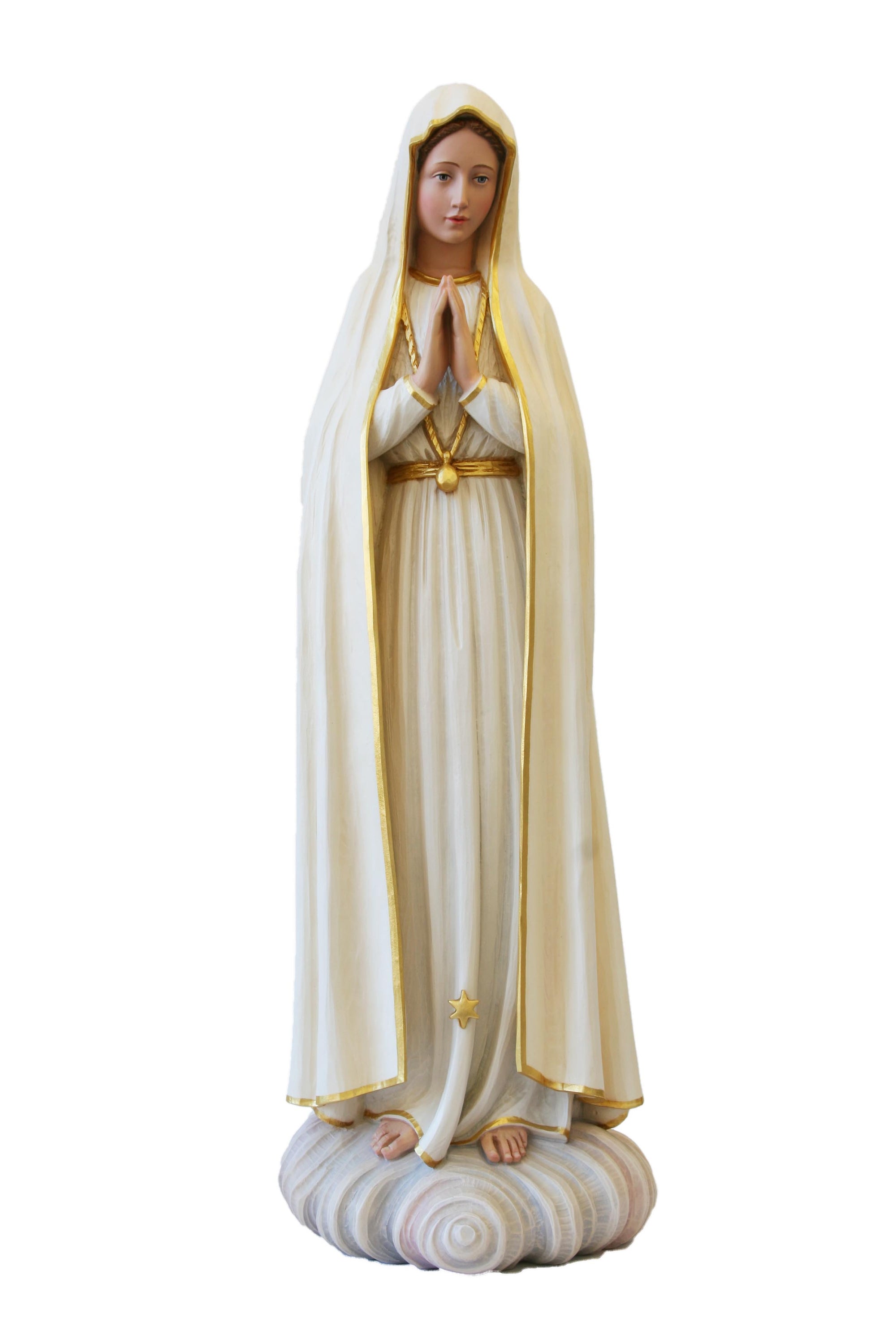 Notre Dame de Fatima pèlerine en fibre de verre