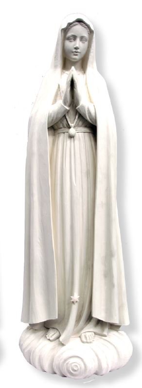 Notre Dame de Fatima pèlerine en fibre de verre