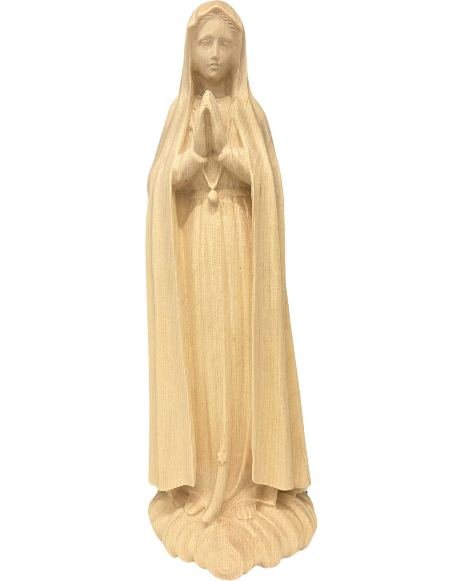Madonna di Fatima pellegrina statua in legno
