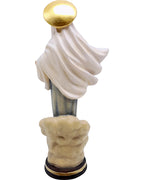 Madonna von Medjugorje Holz Statue - mit Ölfarben lasiert