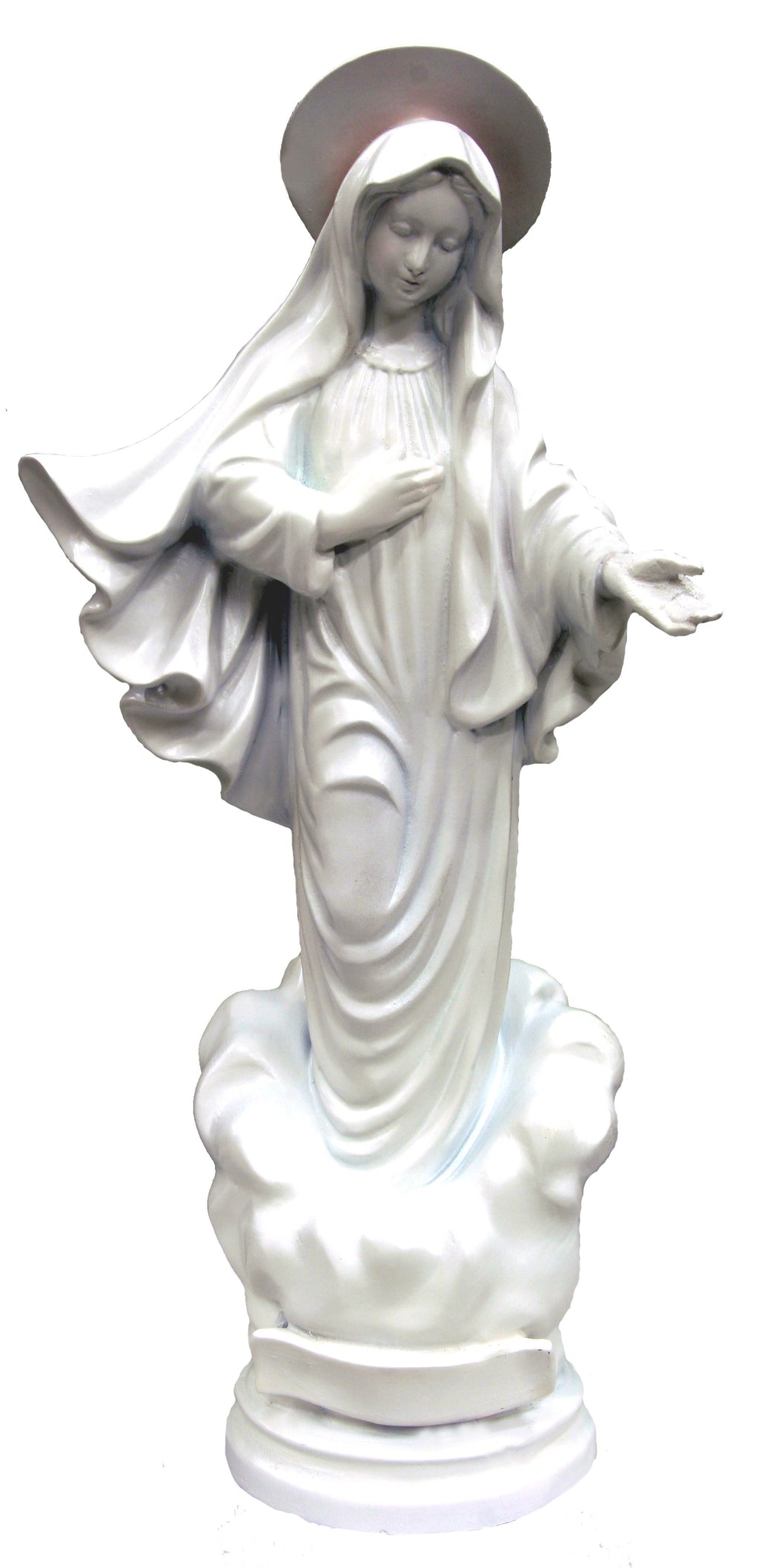 Our Lady of Medjugorje in fiberglass 