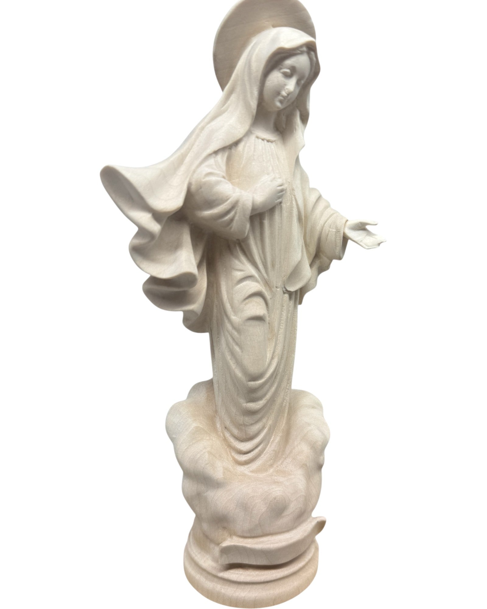 Our Lady of Medjugorje wood statue - color