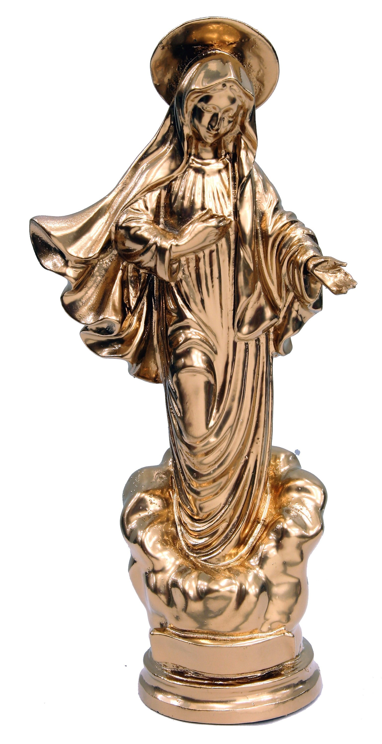 Madonna von Medjugorje aus Kunststoff - mit Ölfarben lasiert