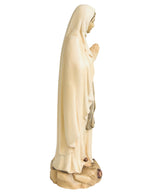 Lourdes Madonna Statue und Holzfigur - mit Ölfarben lasiert