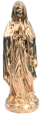 Nuestra Señora de Lourdes en resina de fibra de vidrio