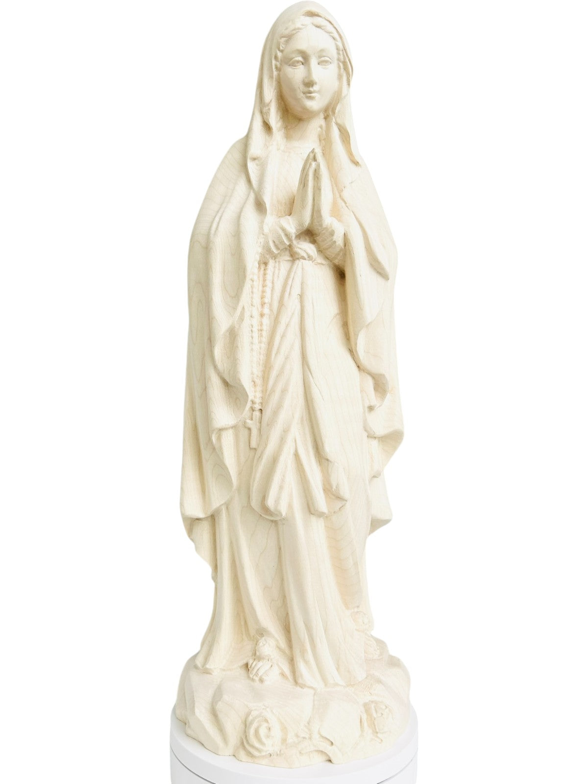 Lourdes Madonna Statue und Holzfigur - mit Ölfarben lasiert