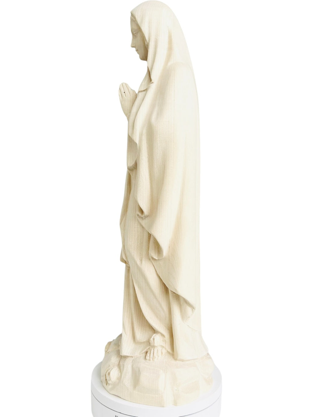 Lourdes Madonna Statue und Holzfigur - mit Ölfarben lasiert