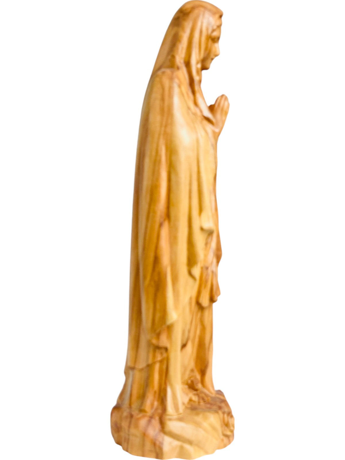 Lourdes Madonna Statue und Holzfigur - mit Ölfarben lasiert