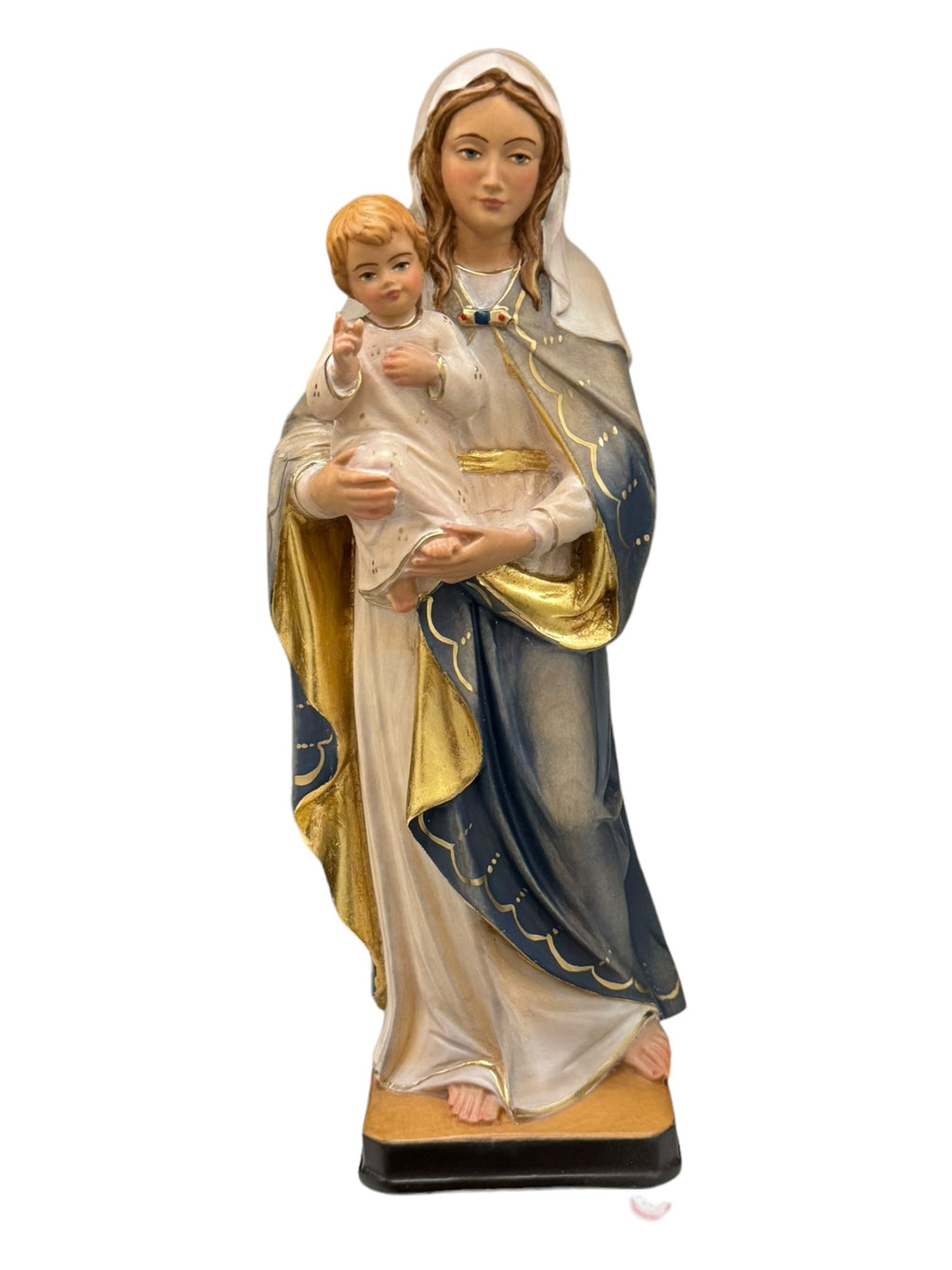 Mutter der Hoffnung Madonna aus Holz - mit Ölfarben lasiert