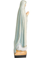 Notre Dame de Fatima pèlerin statue en bois