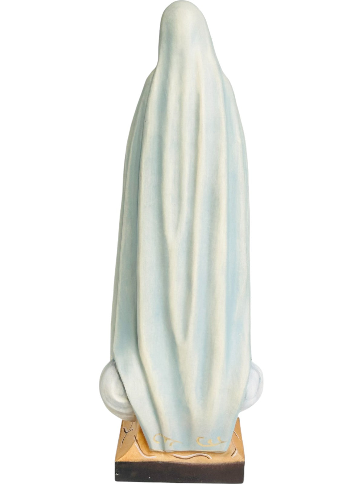 Notre Dame de Fatima pèlerin statue en bois