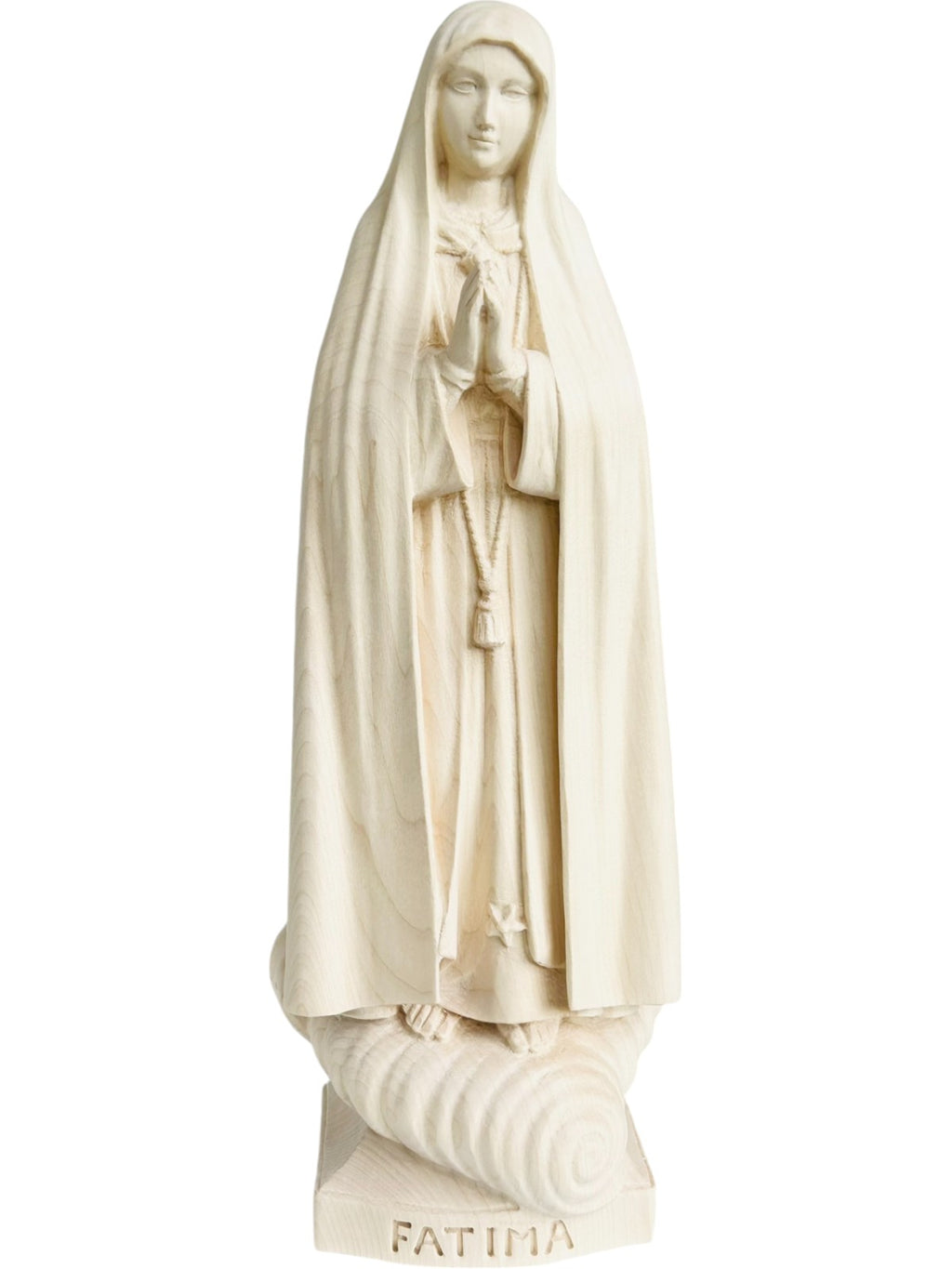Notre Dame de Fatima pèlerin statue en bois