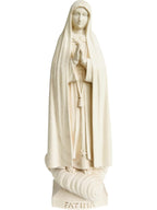 Notre Dame de Fatima pèlerin statue en bois