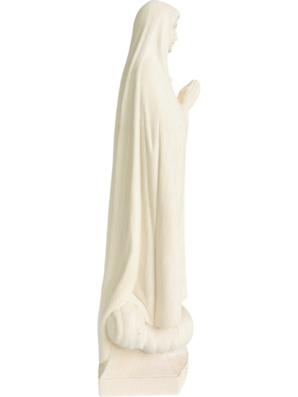Notre Dame de Fatima pèlerin statue en bois