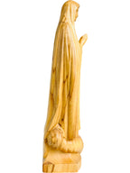 Notre Dame de Fatima pèlerin statue en bois