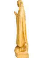 Notre Dame de Fatima pèlerin statue en bois