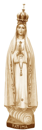 Notre-Dame de Fatima pèlerin avec couronne en bois