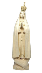 Notre-Dame de Fatima pèlerin avec couronne en bois