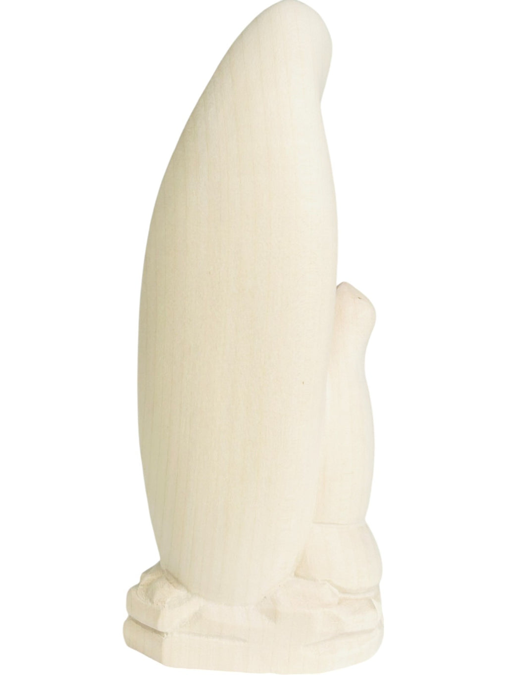 Vierge de Lourdes avec Bernadette statue en bois