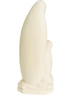 Vierge de Lourdes avec Bernadette statue en bois