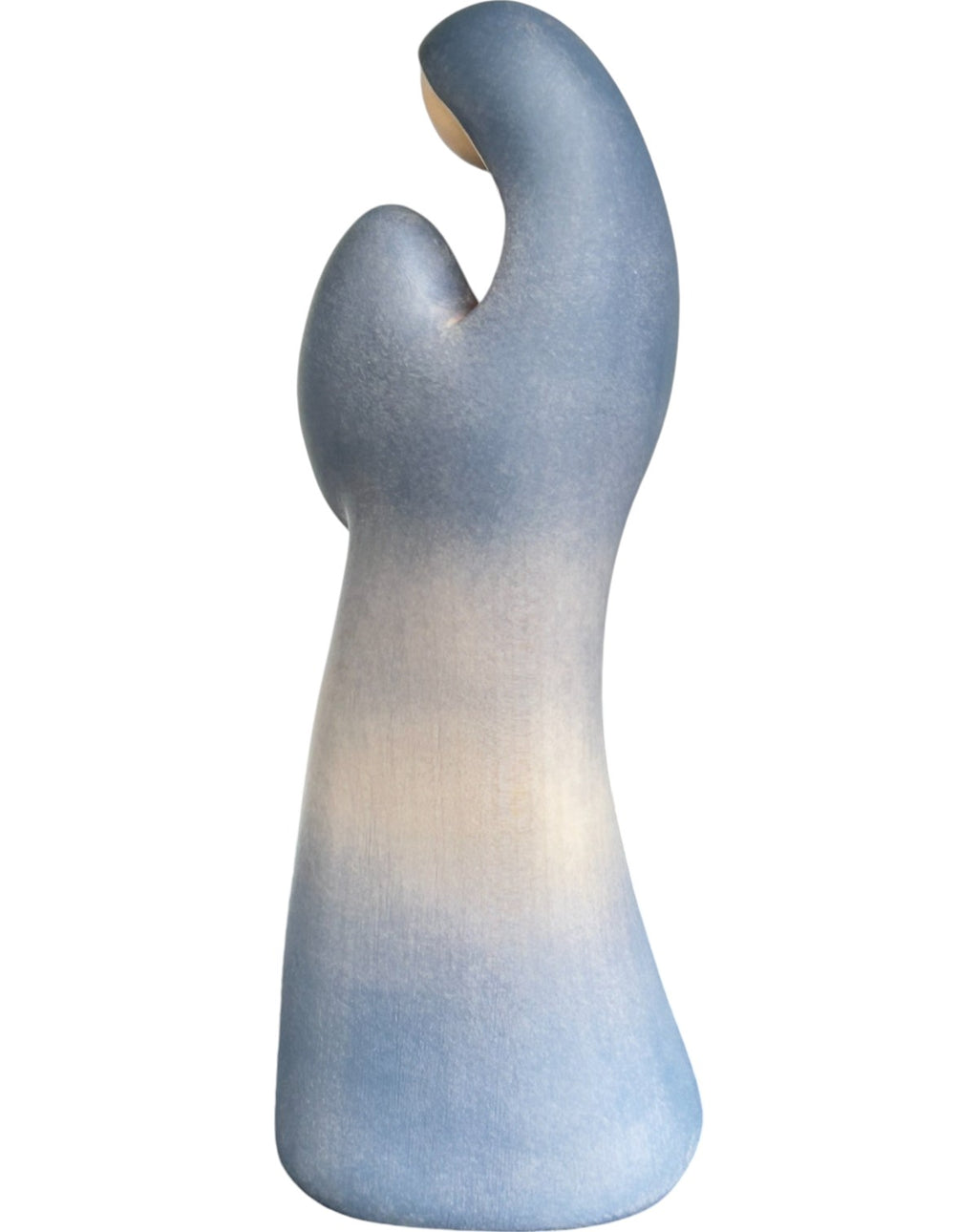 Vierge à l'enfant moderne en bois sculpté
