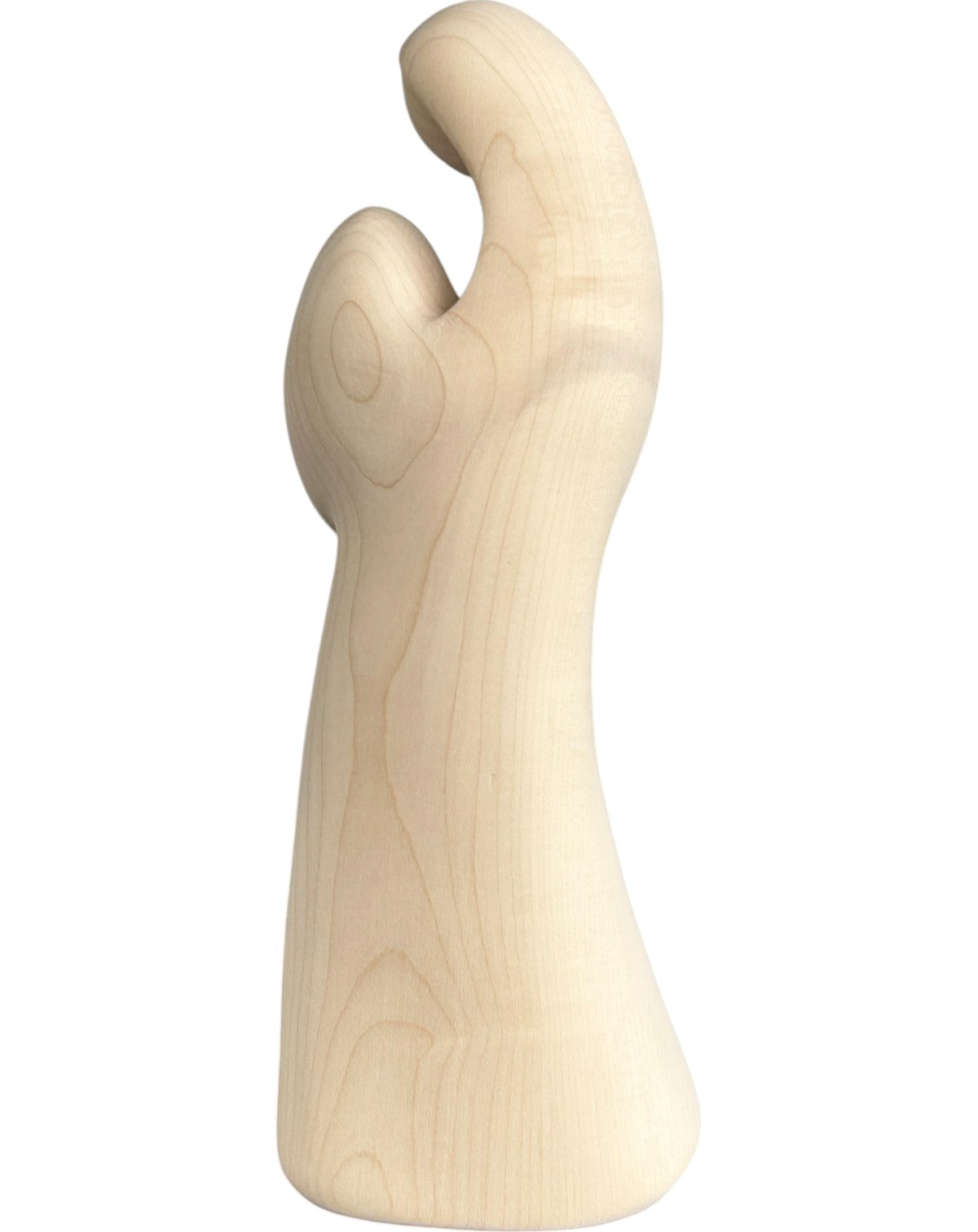 Madonna con Bambino moderna scolpita di legno