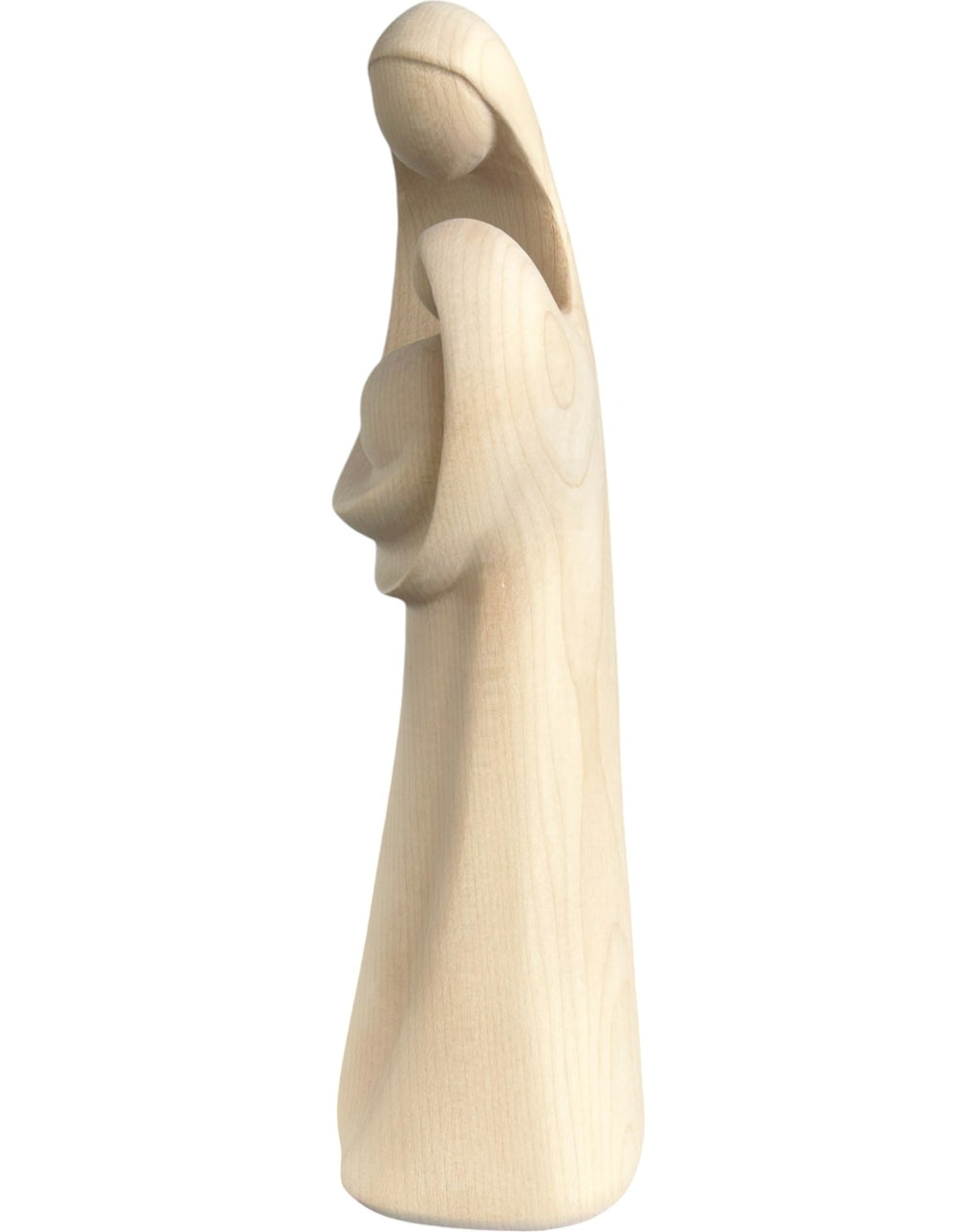 Vierge à l'enfant moderne en bois sculpté