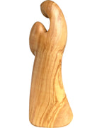 Vierge à l'enfant moderne en bois sculpté