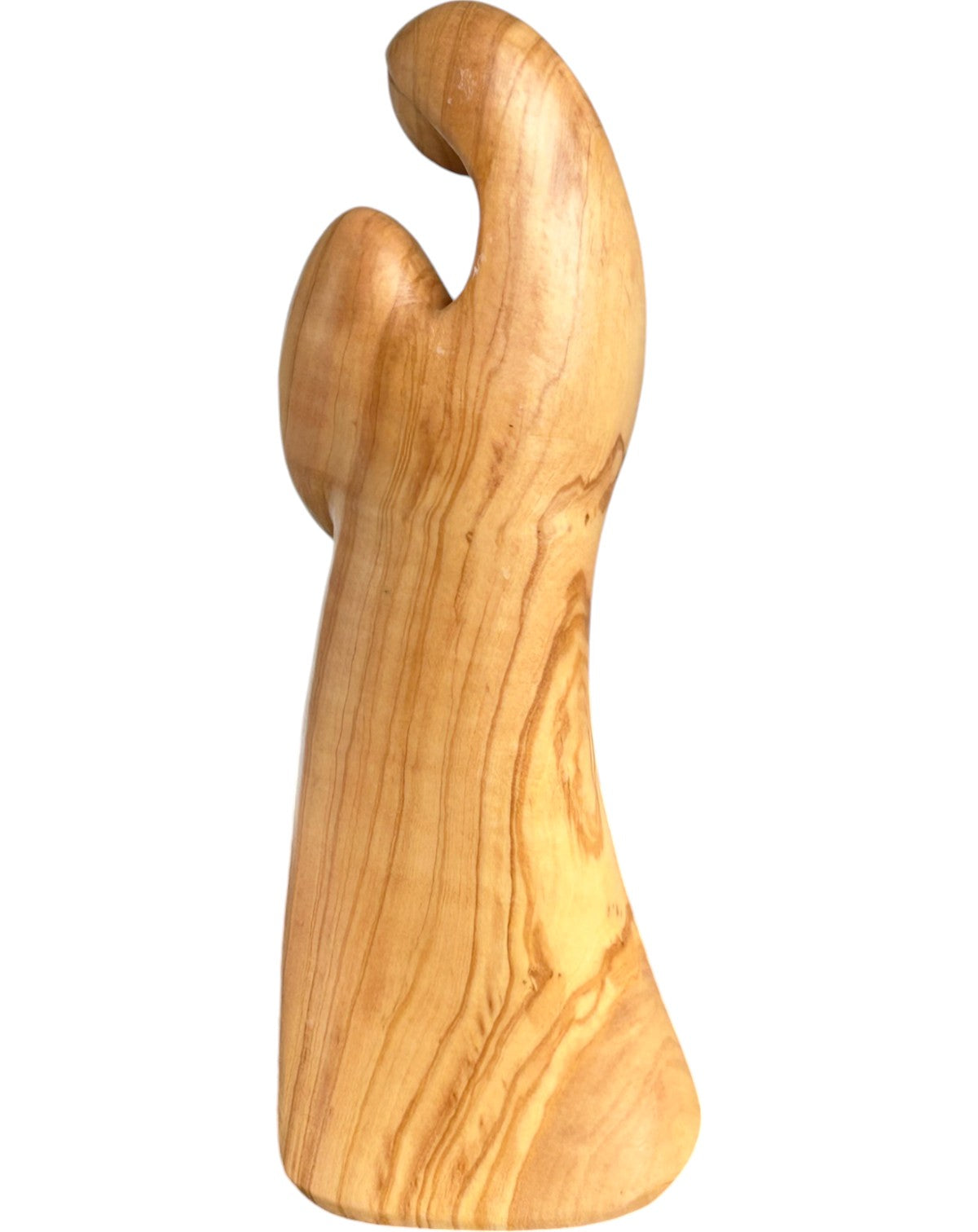 Vierge à l'enfant moderne en bois sculpté